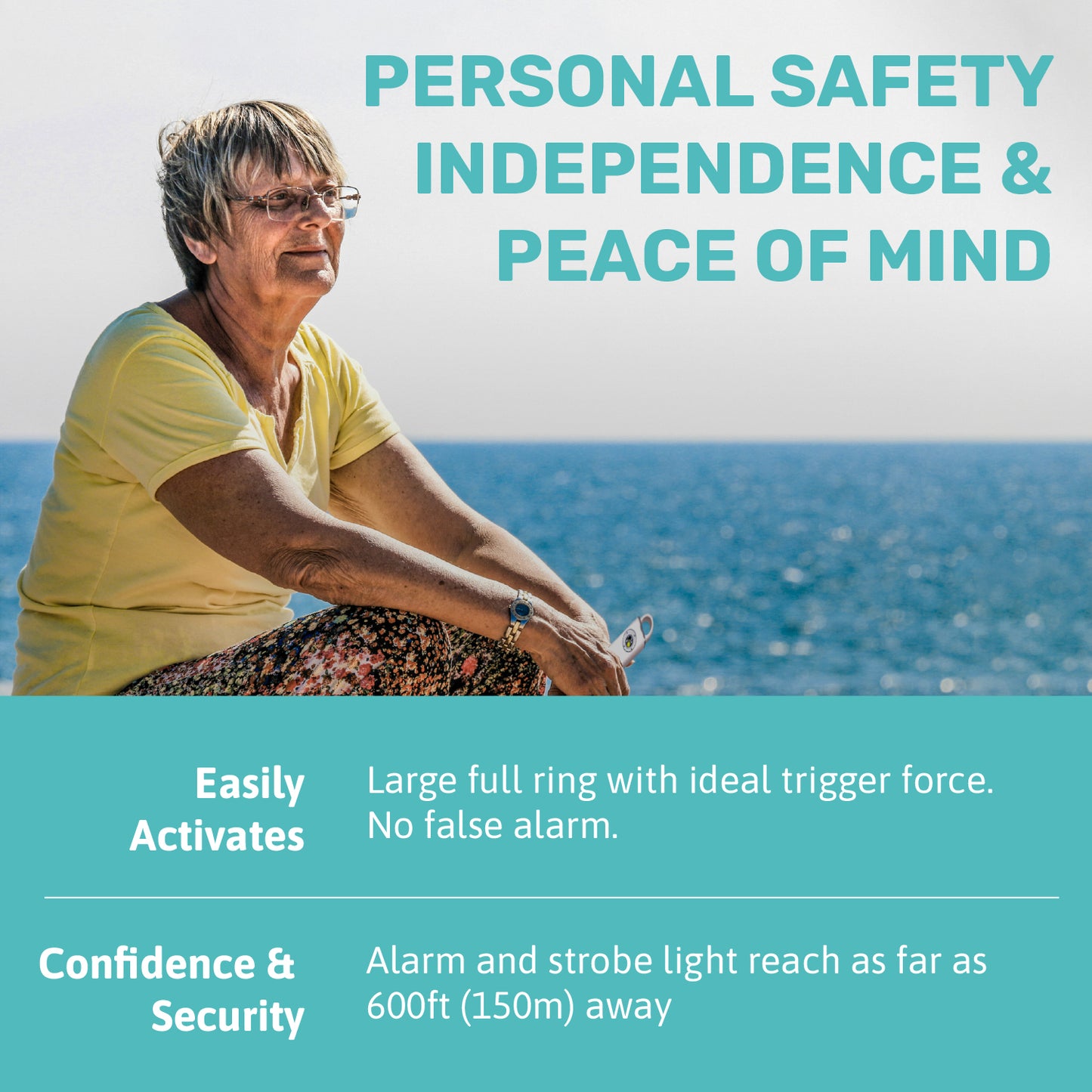 Elos Personal Alarm - Smoky Black