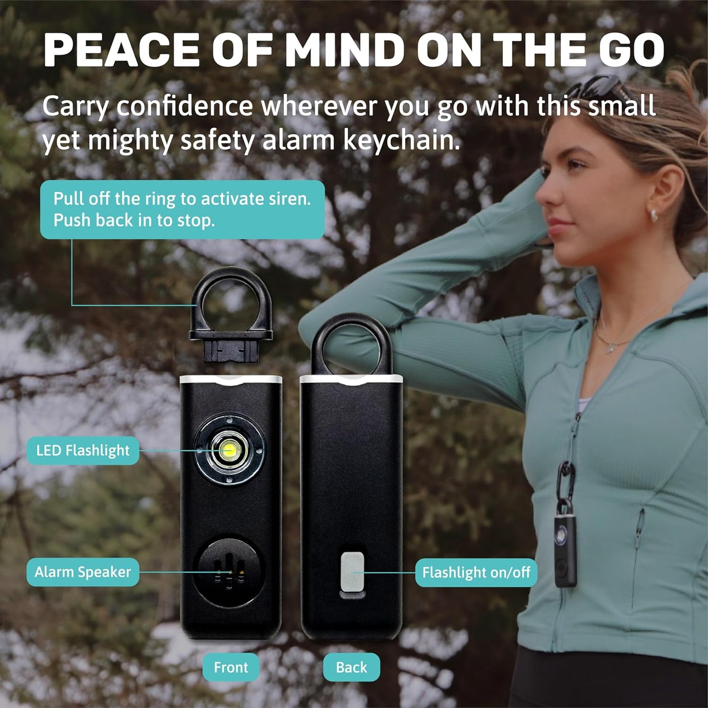 Elos Personal Alarm - Smoky Black