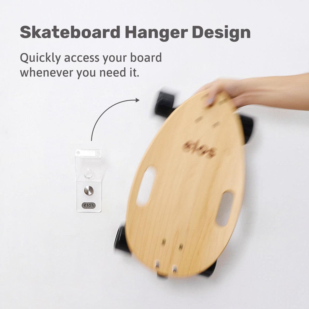 Elos 2 in 1 Skateboard Wall Mount Skateboard Parts