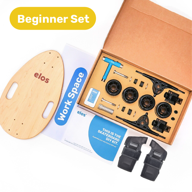 Elos DIY Kit Beginner Set Skateboards Flyer Model - Clear Maple S (5"-6")
