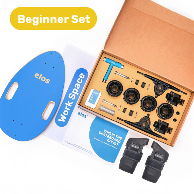 Elos DIY Kit Beginner Set Skateboards Starter Model - Elos Blue S (5"-6")