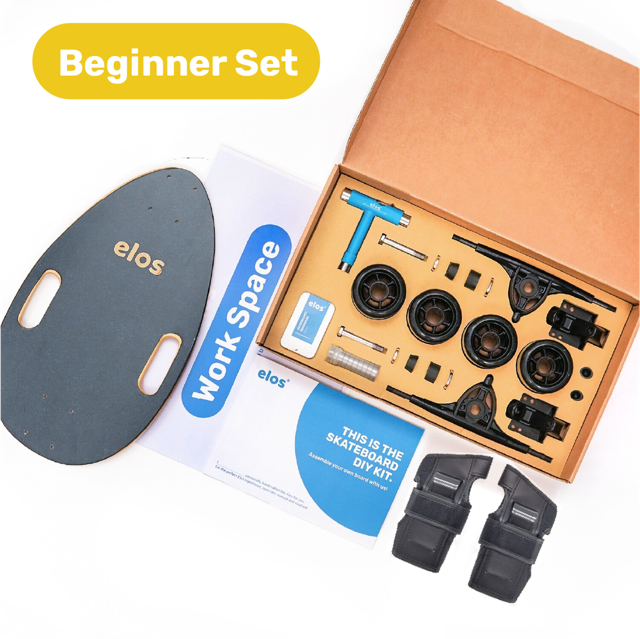 Elos DIY Kit Beginner Set Skateboards Starter Model - Moonwalk Gray S (5"-6")