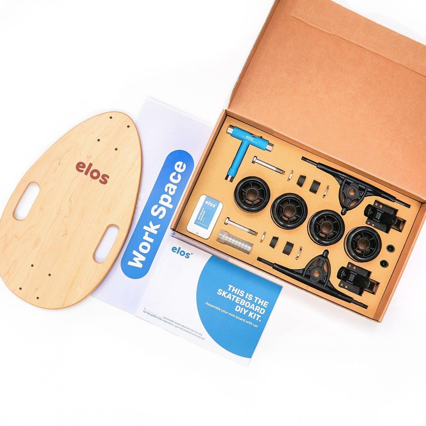 Elos DIY Kit Flyer Model - Clear Maple Skateboards