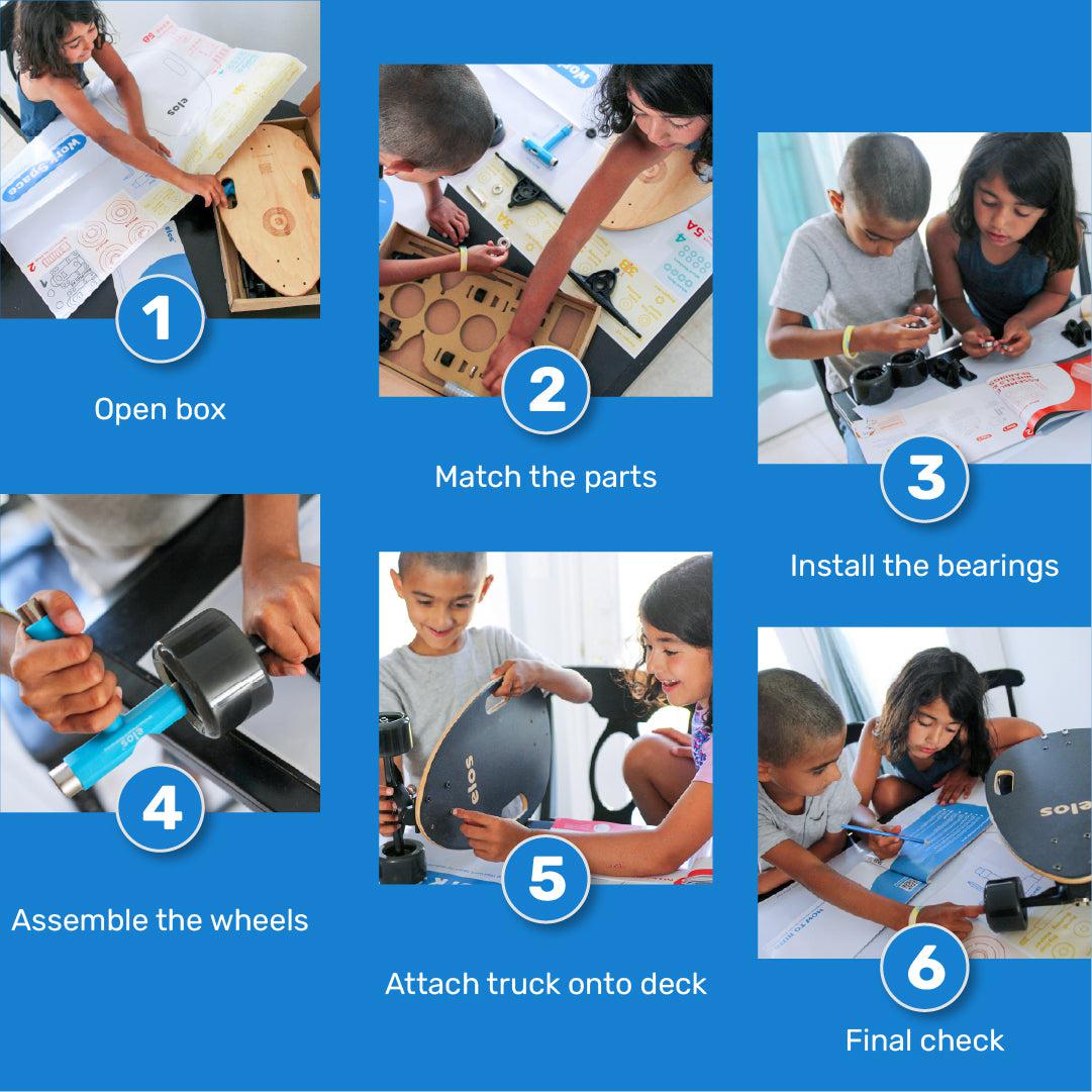 Elos DIY Kit Starter Model - Elos Blue Skateboards