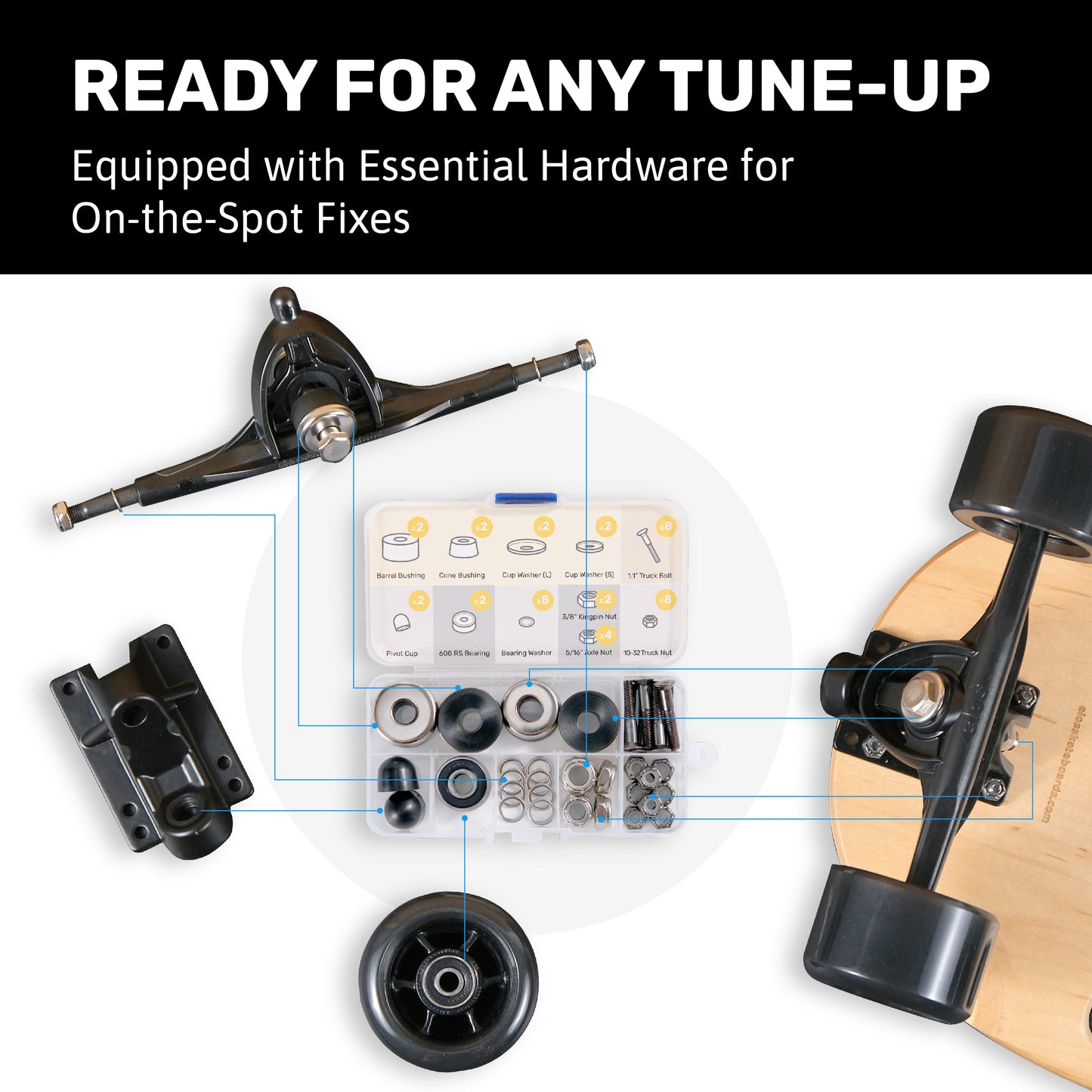 Elos Skateboard Hardware Kit