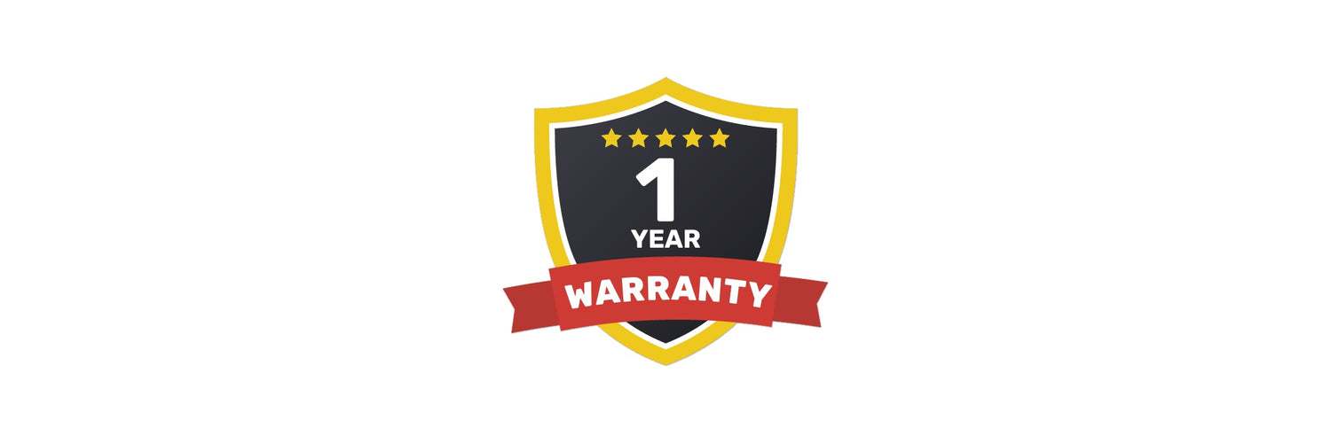 the sign of one year warranty
